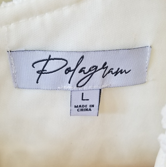 Stunning Off White Fitted Lace Midi Dress - Picture 9 of 12